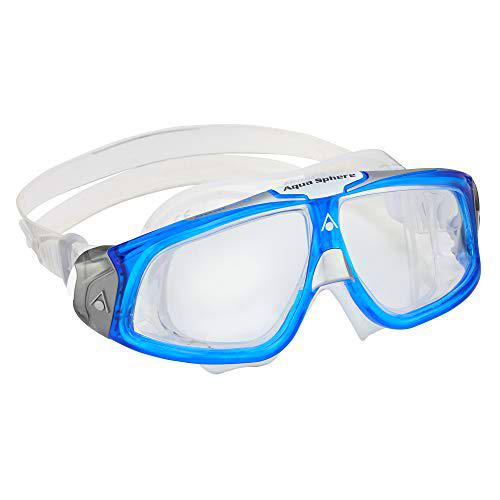 Aquasphere Seal 2.0 Gafas de natación, Unisex, Lente Azul Claro y Blanco/Transparente