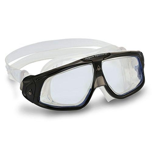 Aquasphere Seal 2.0 Gafas de natación, Unisex, Negro y Gris/Lente Transparente