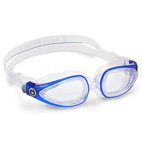 Aqua Sphere Eagle Gafas de natación, Unisex, Cristal Transparente de Color Azul