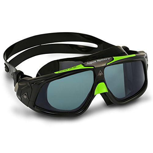 Aquasphere Seal 2.0 Gafas de natación, Unisex, Lente Negra y Verde/Oscura