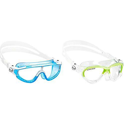 Cressi Gafas de natación, Unisex Adulto, Azul/Blanco