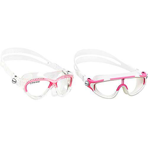 Cressi Cobra Kid Gafas de Piscina para Niños, Color Transparente / Rosa