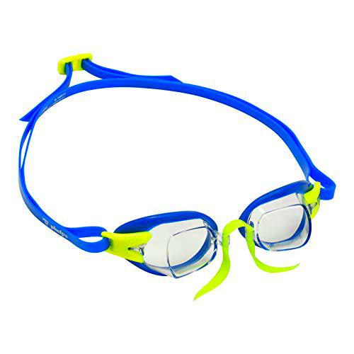 Aqua Sphere Chronos Gafas de natación, Unisex, Lente Transparente-Azul/Lima