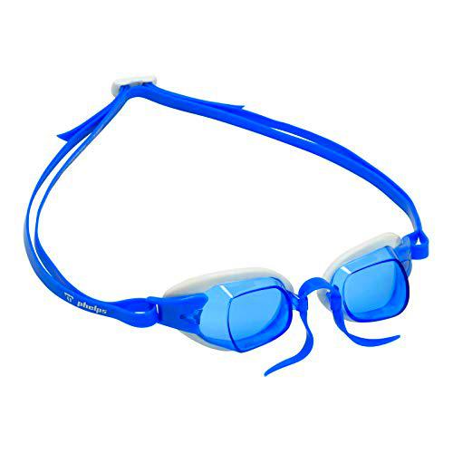 Aqua Sphere Chronos Gafas de natación, Unisex, Lente Blanco y Azul y Azul