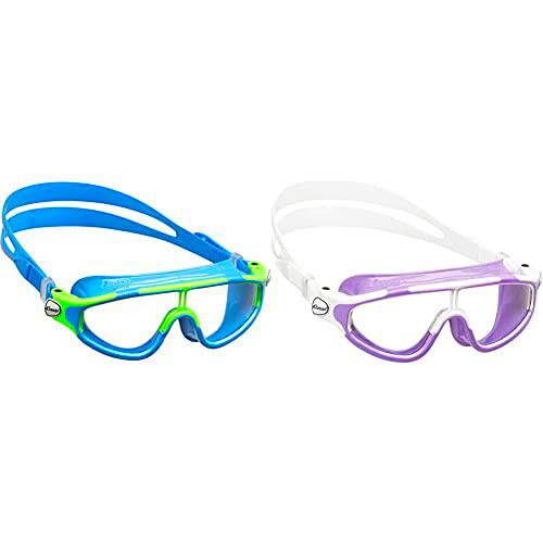 Cressi Gafas, Azul Claro/Lime, 2/7 Años-Baloo + Baloo Gafas de natación