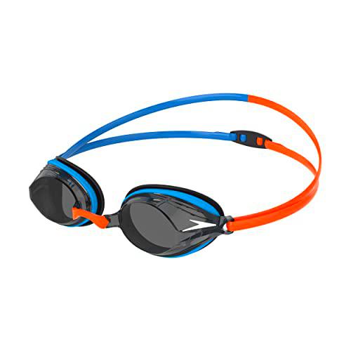 Speedo Vengeance Swimming Goggles, Unisex-Adult, Naranja/Azul, Un tamaño