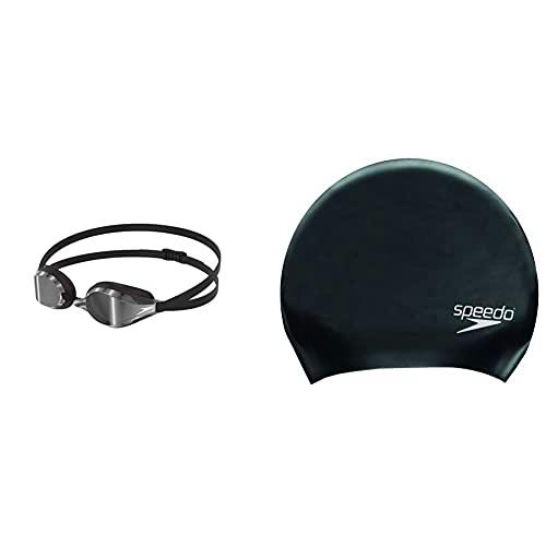 Speedo Fastskin Speedsocket 2 Mirror - Gafas de Natación Unisex Adulto + Gorro de natación para Cabello Largo