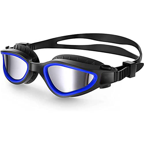 TINSOI Gafas de natación, lentes polarizadas antivaho