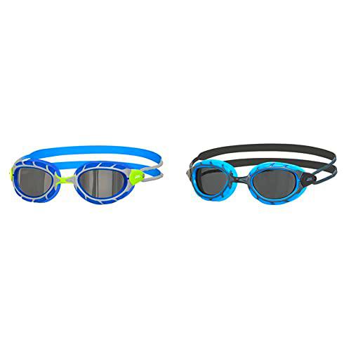 Zoggs Predator Gafas de natación, Unisex Adulto, Verde/Azul/Espejo