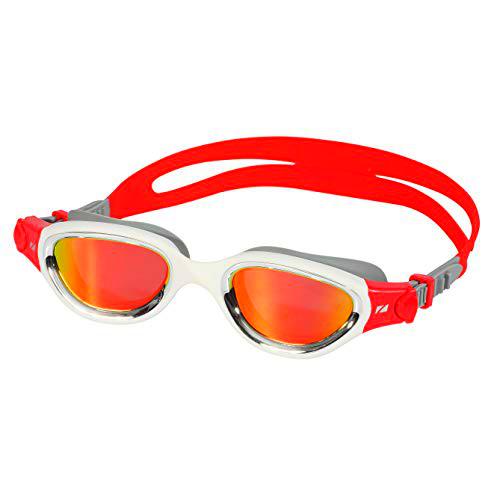 ZONE3 Gafas de natación Venator-x, Color Plata Blanco Rojo