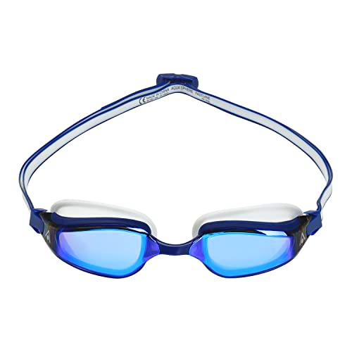 Aquasphere Fastlane Gafas, Unisex, Espejo de Titanio Azul, L