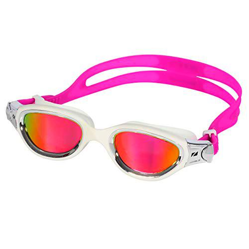 ZONE3 Gafas de natación Venator-x, Color Blanco Plata