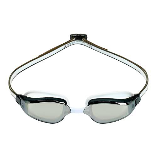 Aquasphere Fastlane Goggles, Unisex-Adult, Silver Titanium MIROR, L