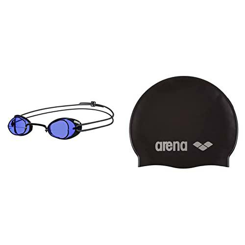 ARENA Swedix Gafas de Natación, Unisex Adulto, Azul/Negro