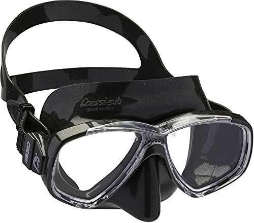 Cressi Perla Gafas de Snorkeling, Unisex Adulto, Negro