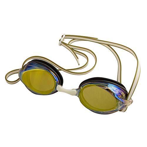 Finis Gold Mirror/White Tide Goggle, Unisex-Adult, One Size