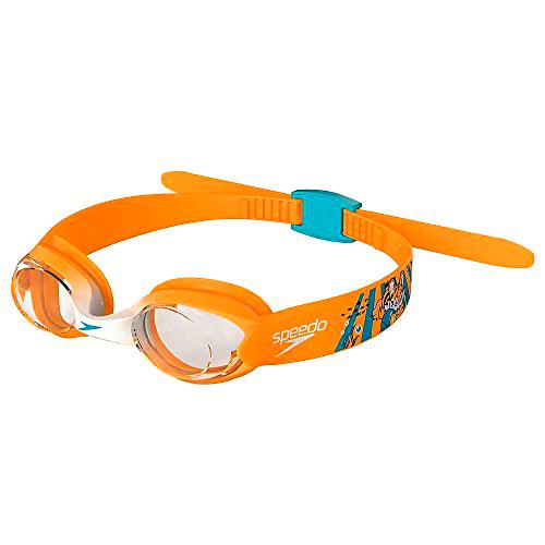 Speedo Gafas de natación unisex para niños, color naranja