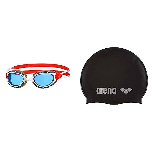 Zoggs Predator, Gafas De Natación Unisex Adulto, Blanco/rojo/tinte