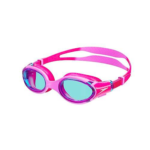Speedo Gafas unisex Biofuse 2.0 para niños, rosa flamenco/rosa eléctrico/azul, ONESZ