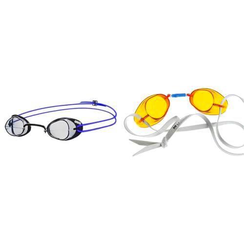 ARENA Swedix Gafas de Natación, Unisex Adulto, Transparente/Azul