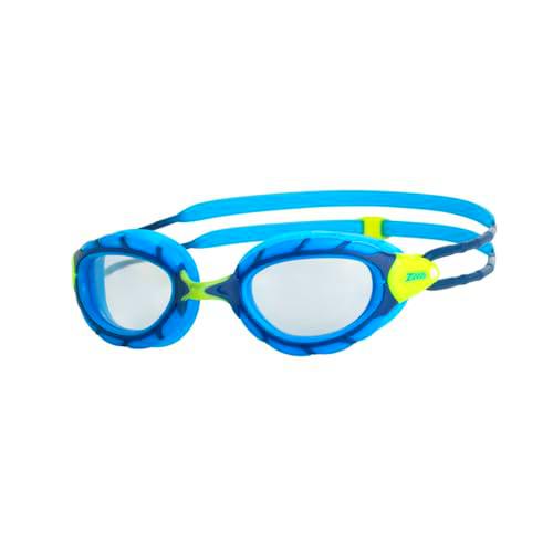 Zoggs Predator Swimming Goggles, Unisex-Youth, Blue/Lime/Clear