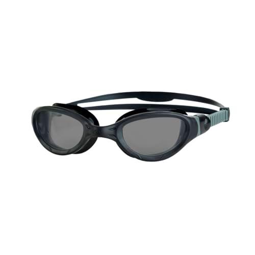 Zoggs Phantom 2.0 Swimming Goggles, Unisex-Adult, Black/Grey/Tint Smoke