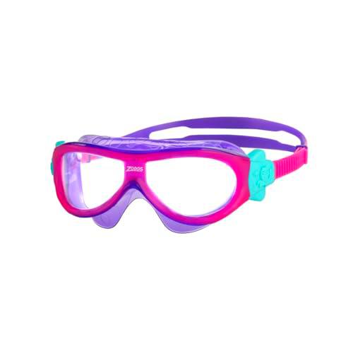 Zoggs Phantom Mask Swimming Goggles, Unisex-Youth, Pink/Violet/Clear