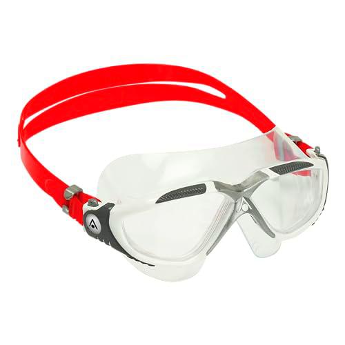 Aqua Sphere Vista Goggles, Unisex Adulto, White/Red