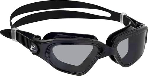 CRESSI Clear Eyes Goggles Black Smoked Lens Gafas de Natación Silicona Pura con Tratamiento Molecular Antivaho