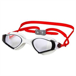 Aropec Observer - Gafas de natación para Adulto, Color Blanco y Rojo