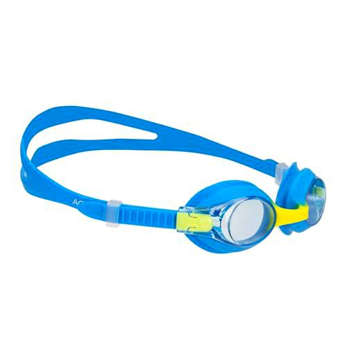 AQUASTIC Gafas de natación para niños con protección nasal Tunny en azul