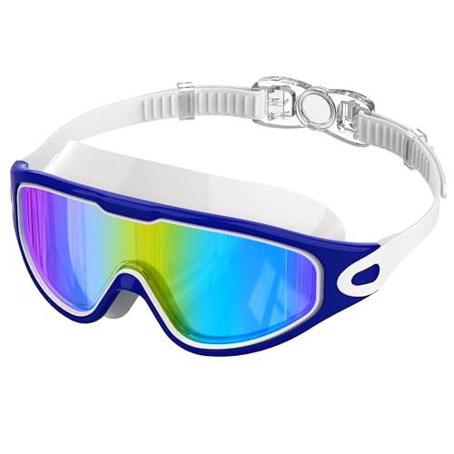 Ambienden Gafas Natacion Hombre Mujer Para Adultos Montura Grande | Antivaho ProteccióN UV Lentes HD | Gafas Natacion Unisex Ideales Para Buceo Y Deportes AcuáTicos Al Aire Libre