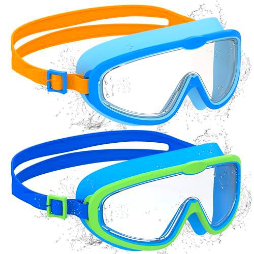 Ambienden 2 Pcs Gafas de Natación, Antivaho de Visión Clara