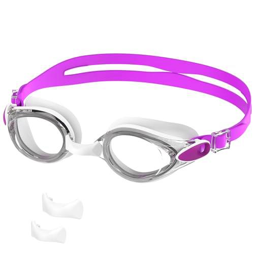 Ambienden Gafas Natacion Hombre/Mujer, Antivaho Impermeables Resistentes A Los Rayos UV Gafas Piscina Unisex