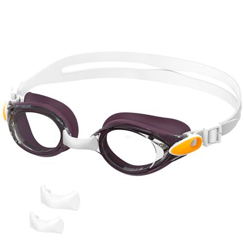 Ambienden Gafas Natacion Hombre/Mujer, Antivaho Impermeables Resistentes A Los Rayos UV Gafas Piscina Unisex
