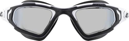 Cressi Vortex Goggles Black/White Mirrored Lens - Innovadoras Gafas de Natación con Avanzadas Prestaciones