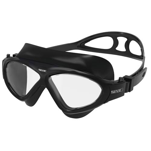 SEAC Vision HD, gafas para piscina y el mar, negro